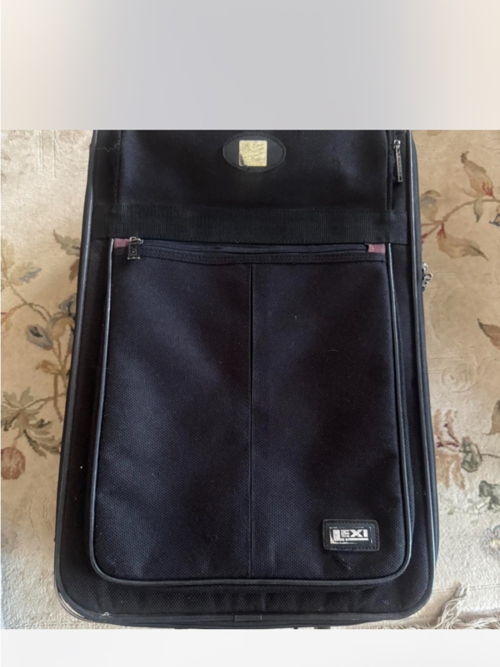 Lexi Black Men's Travel Bag - Front Pocket Carry